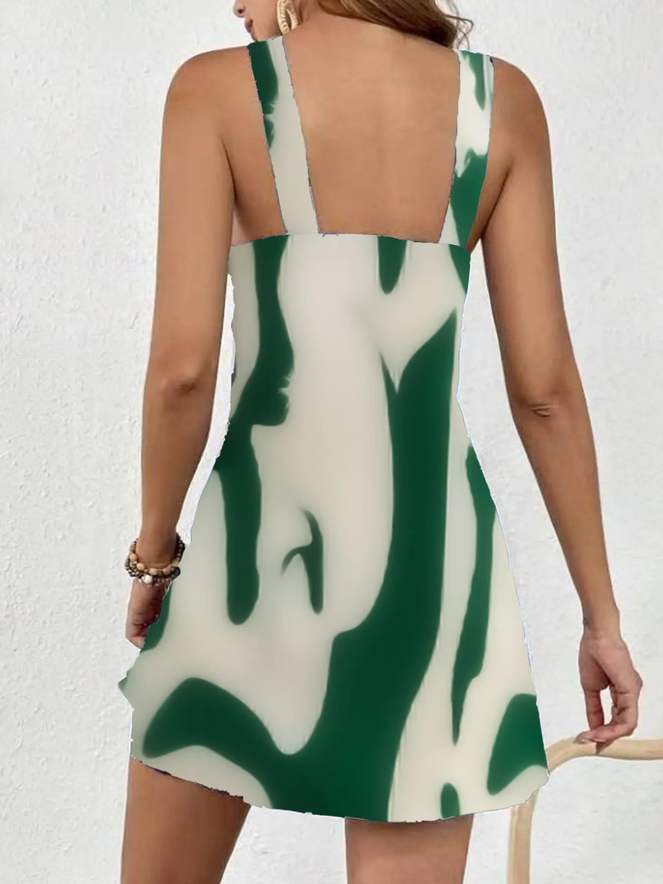 Floral Print Sleeveless Mini Dress - adritiX
