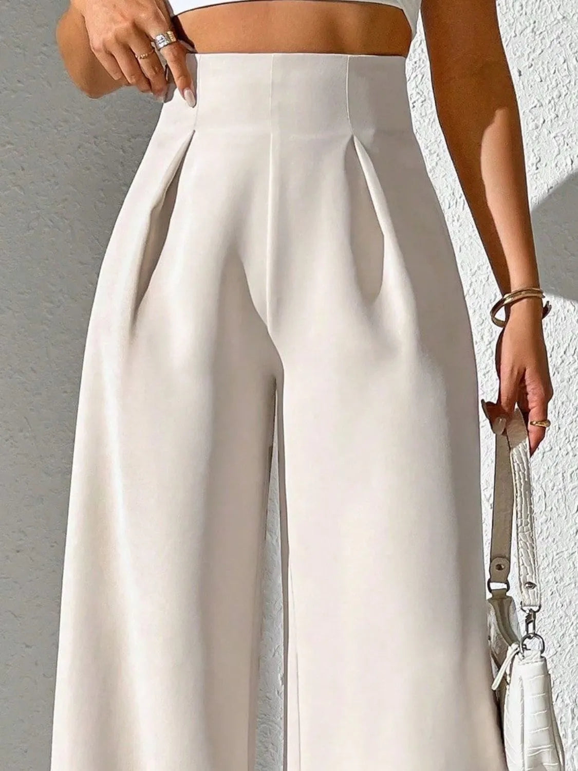 Wide Leg High Waist Pants - adritiX