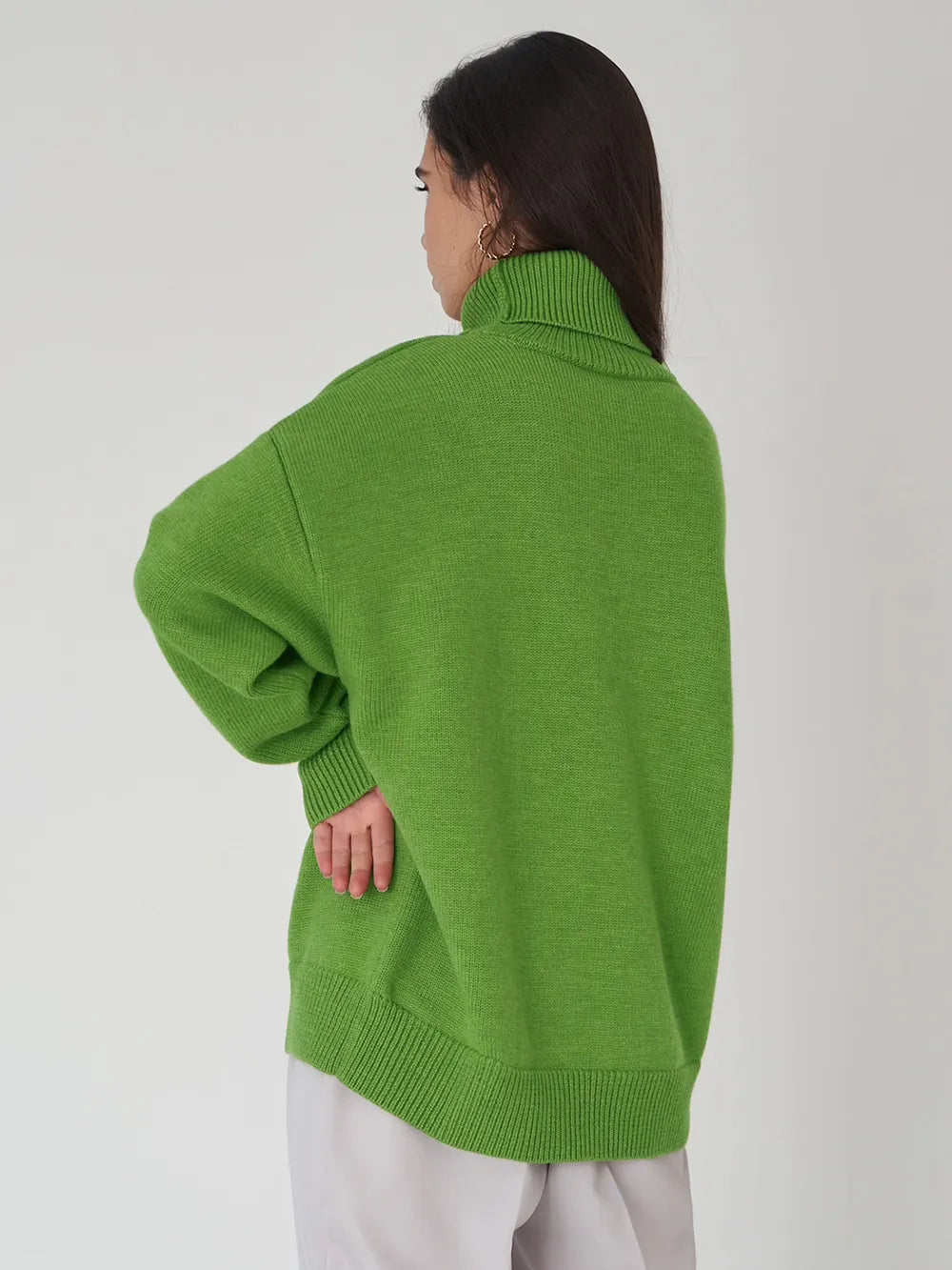 Turtleneck Long Sleeve Sweater - adritiX
