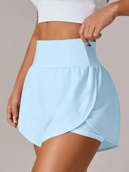 Pocketed High Waist Active Shorts - adritiX