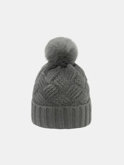 Roll Rim Cable-Knit Hat - adritiX