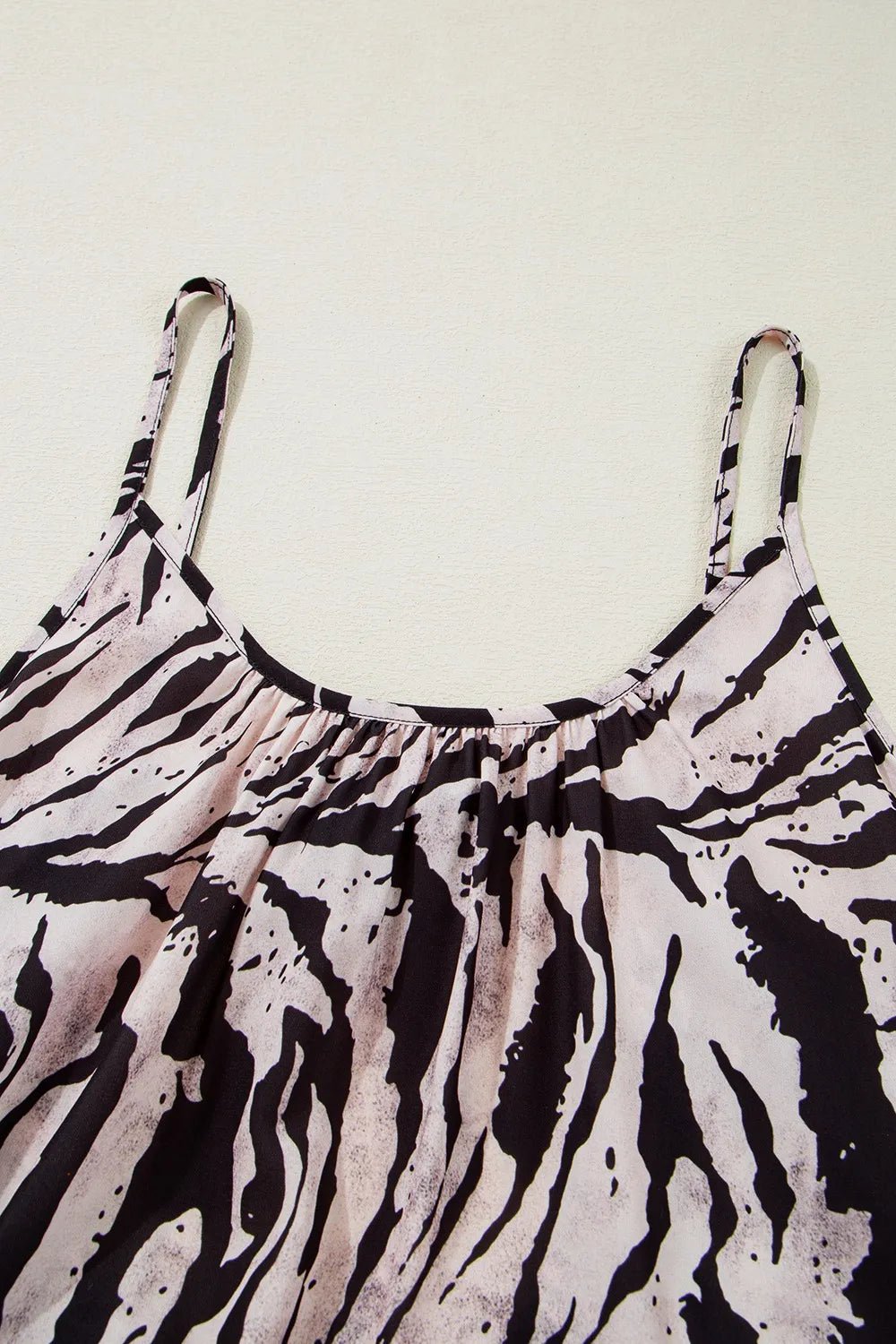 Abstract Print Tie Back Maxi Cami Dress - adritiX