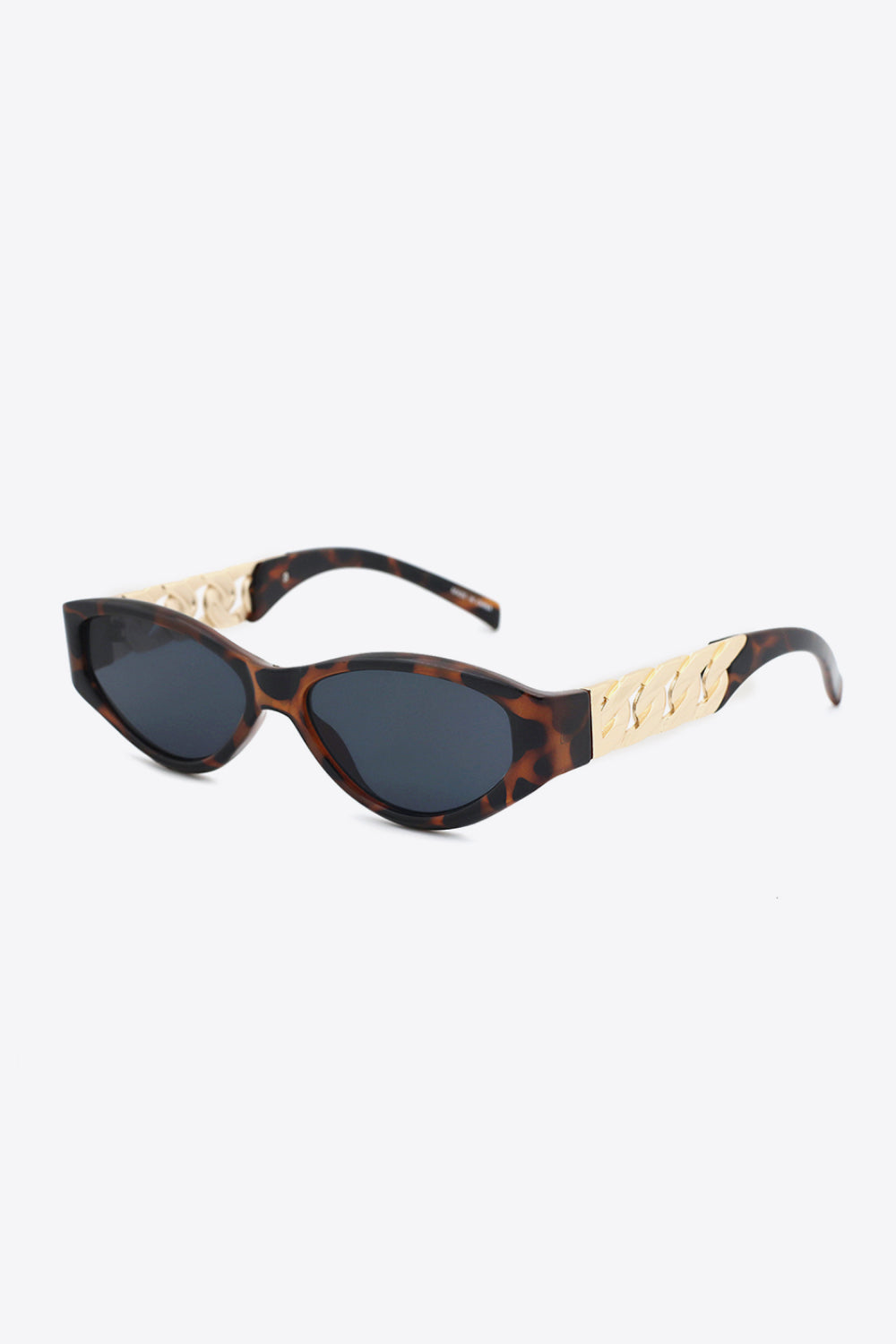 Chain Detail Temple Cat Eye Sunglasses - adritiX