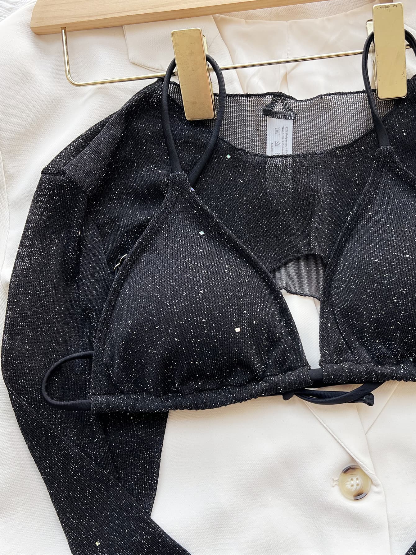 Glitter Three-Piece Swim Set - adritiX