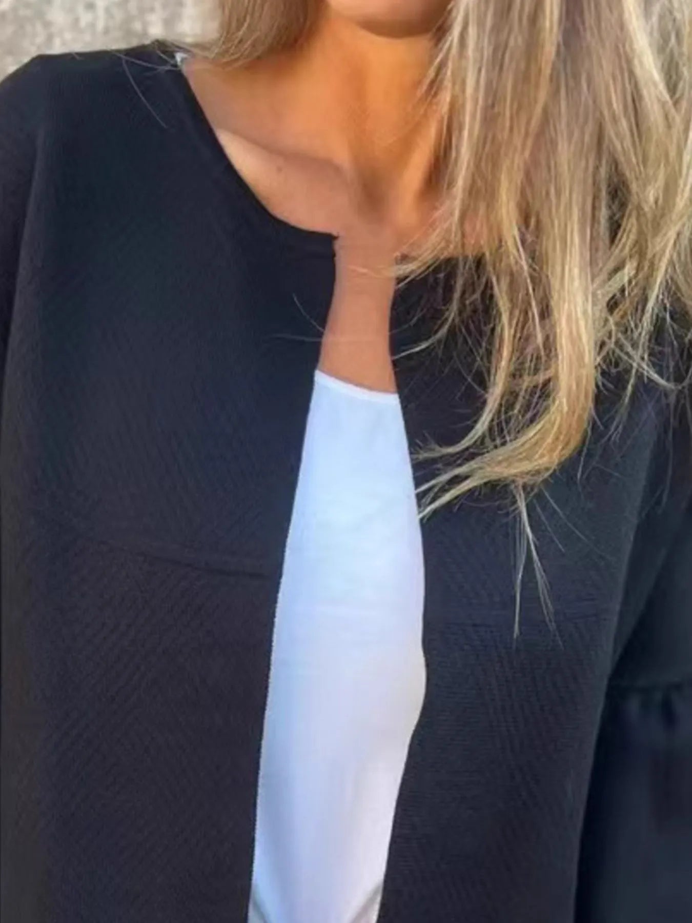 Full Size Bell Sleeve Open Front Cardigan Plus Size - adritiX