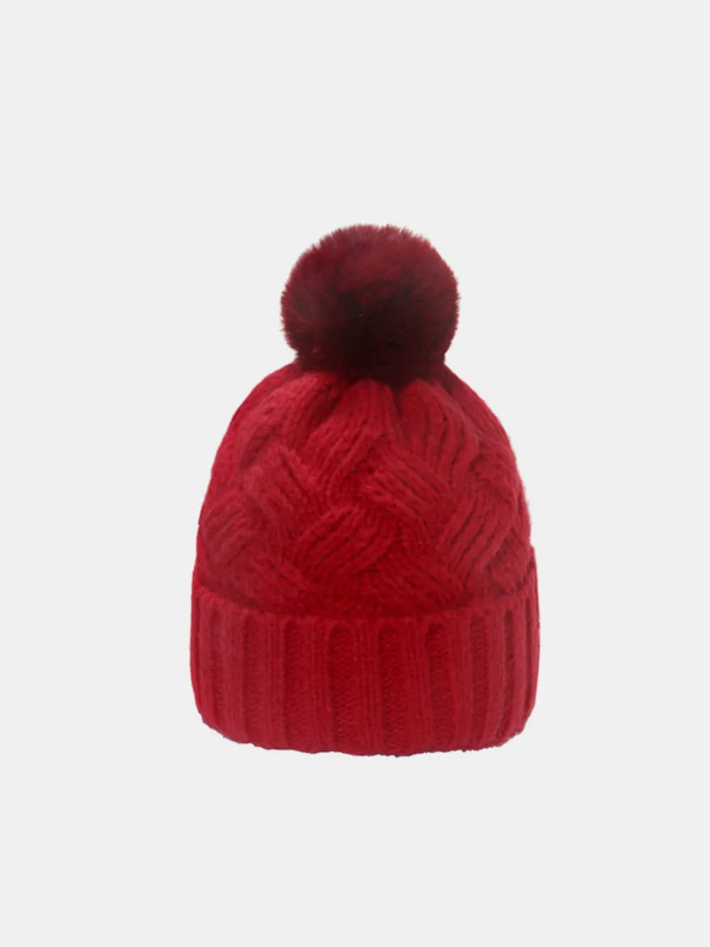 Roll Rim Cable-Knit Hat - adritiX