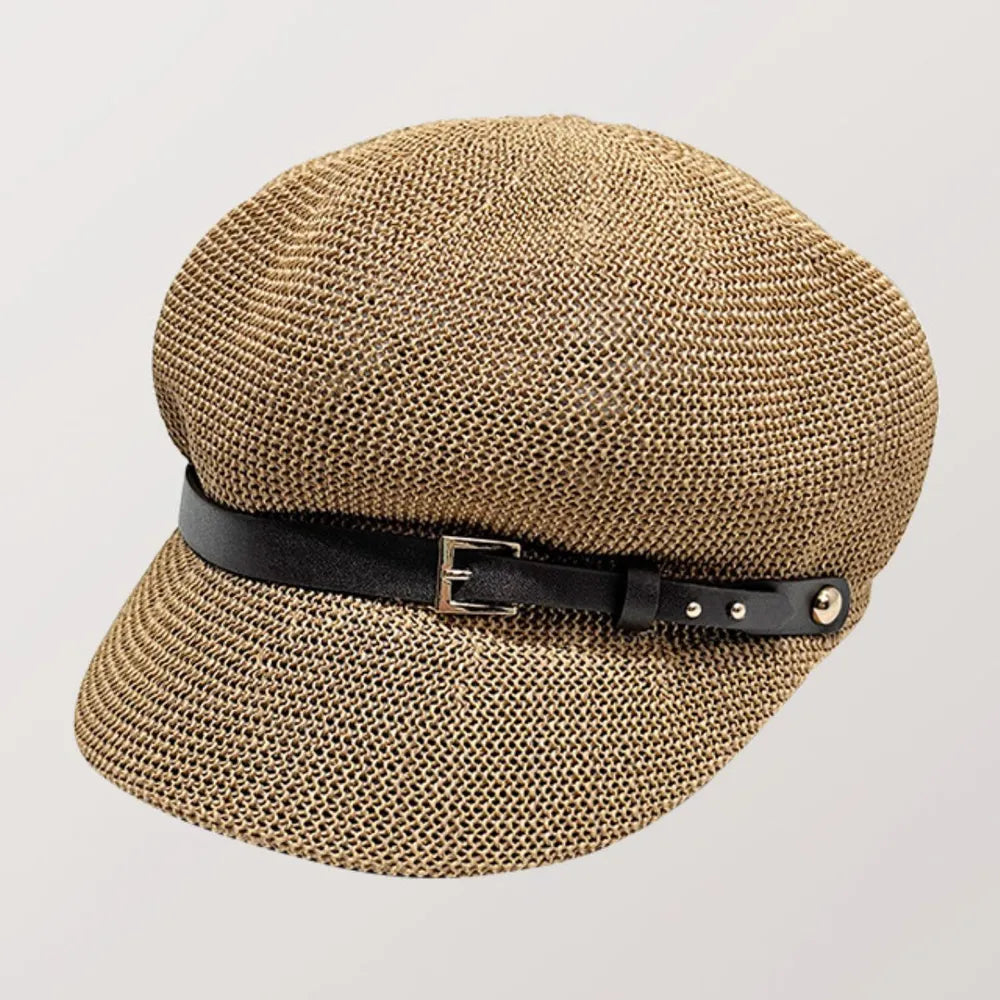 Straw Woven Buckle Hat - adritiX