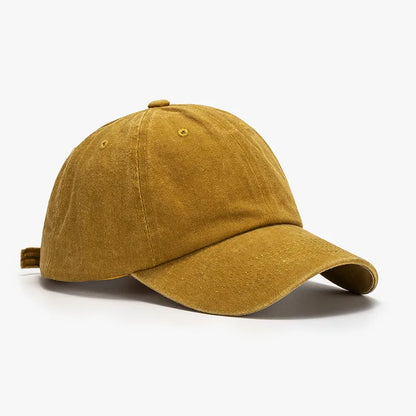 Washed Curved-Brim Baseball Cap - adritiX