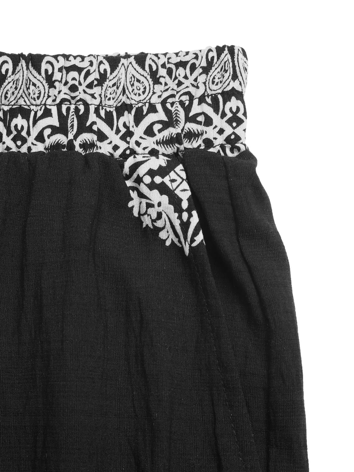 Boho Chic Wide Leg Pants with Vibrant Print for Effortless Style - adritiX