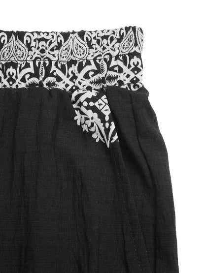 Boho Chic Wide Leg Pants with Vibrant Print for Effortless Style - adritiX