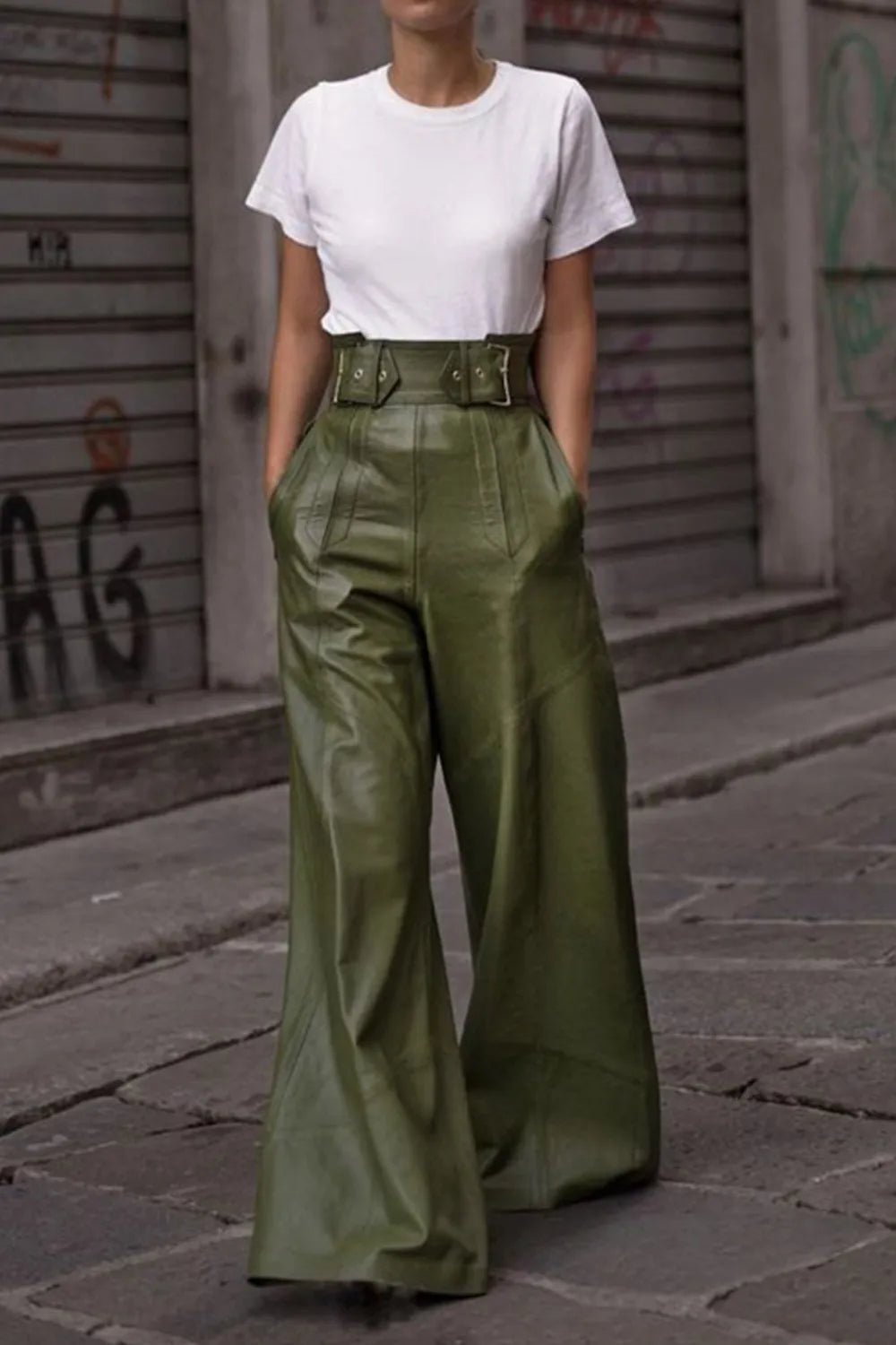 Bold & Beautiful High Waist Wide Flare Pants for Effortless Style and Comfort - adritiX