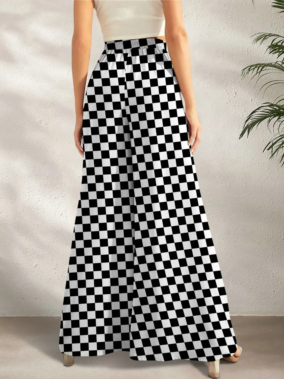 Bold & Beautiful Printed Wide Leg Pants - Effortless Elegance & Comfort - adritiX
