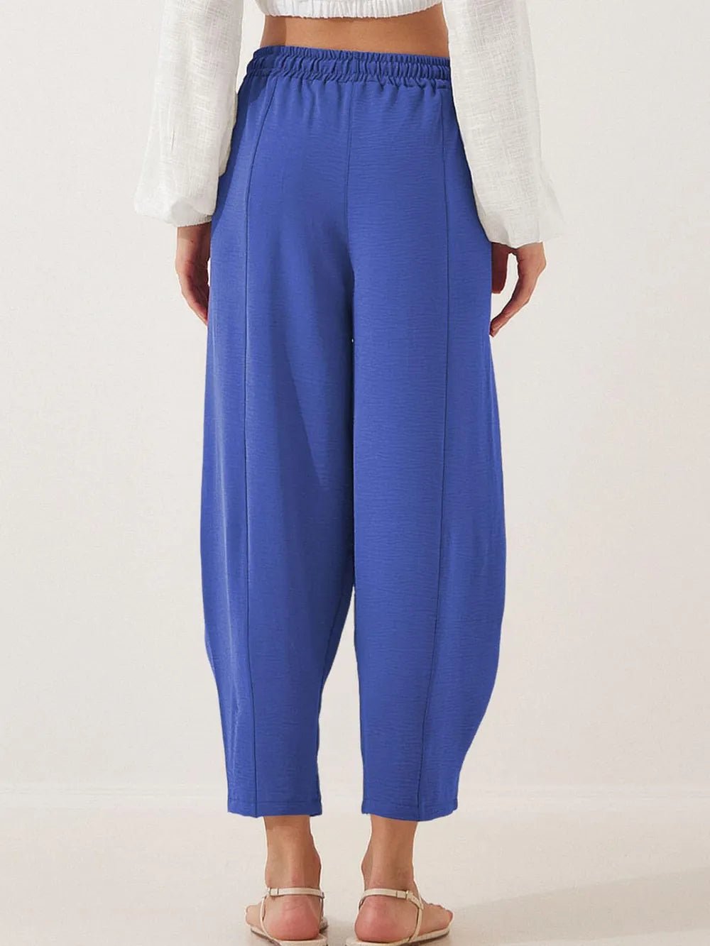 Bold & Cozy Plus Size Cropped Drawstring Jogger Pants - adritiX