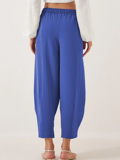 Bold & Cozy Plus Size Cropped Drawstring Jogger Pants - adritiX