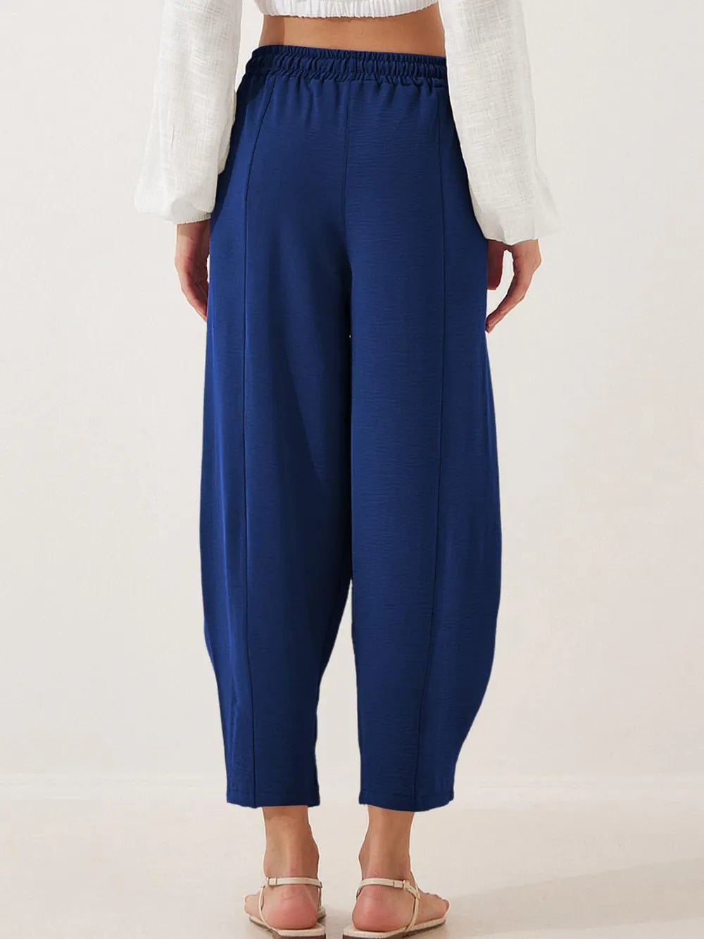 Bold & Cozy Plus Size Cropped Drawstring Jogger Pants - adritiX
