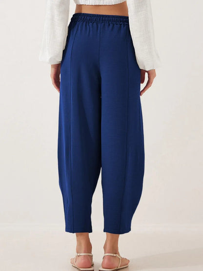 Bold & Cozy Plus Size Cropped Drawstring Jogger Pants - adritiX