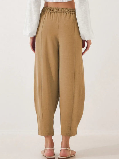 Bold & Cozy Plus Size Cropped Drawstring Jogger Pants - adritiX