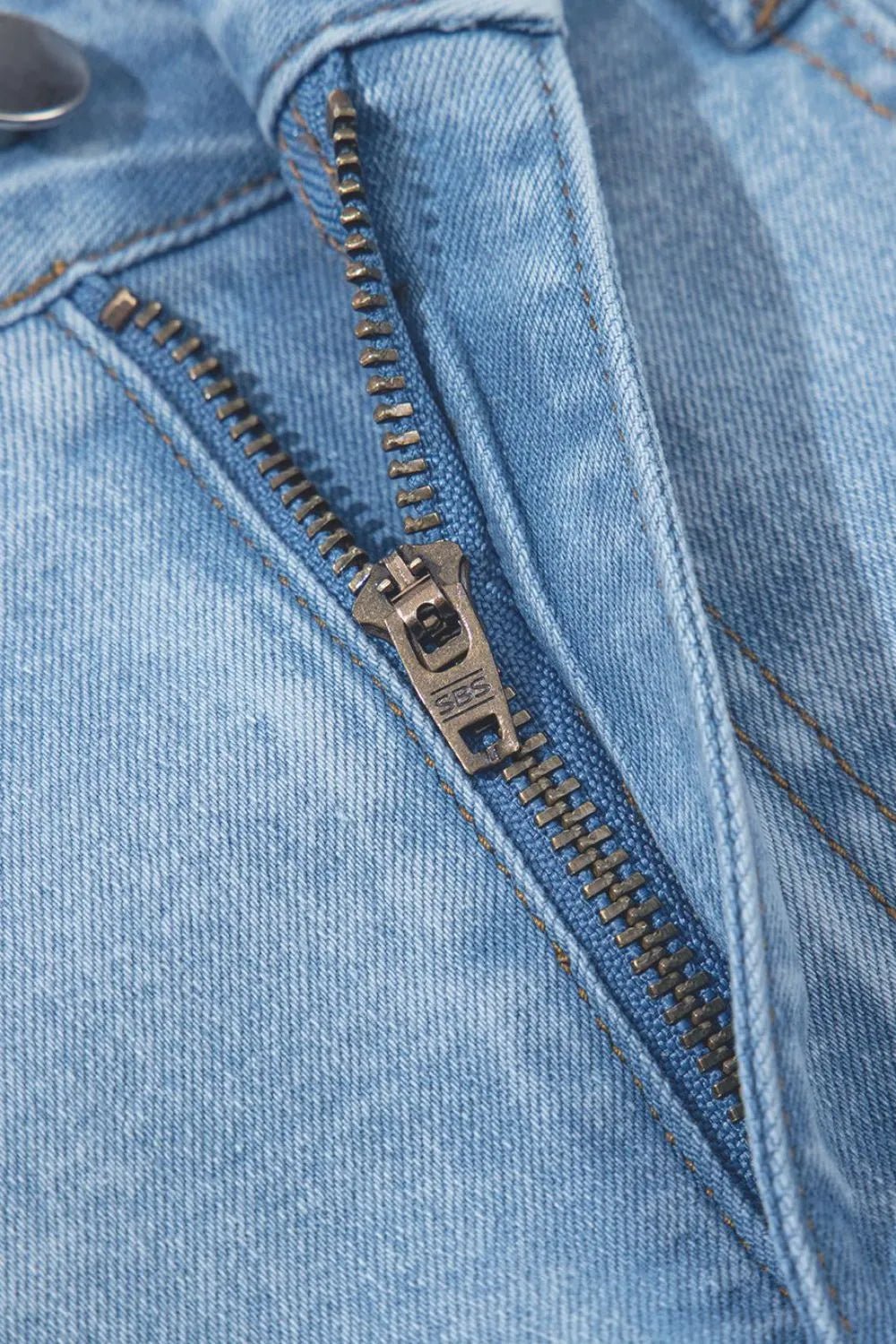Bubble Hem Denim Mini Skirt - adritiX