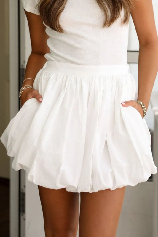 Bubble Mini Skirt with Pockets - adritiX