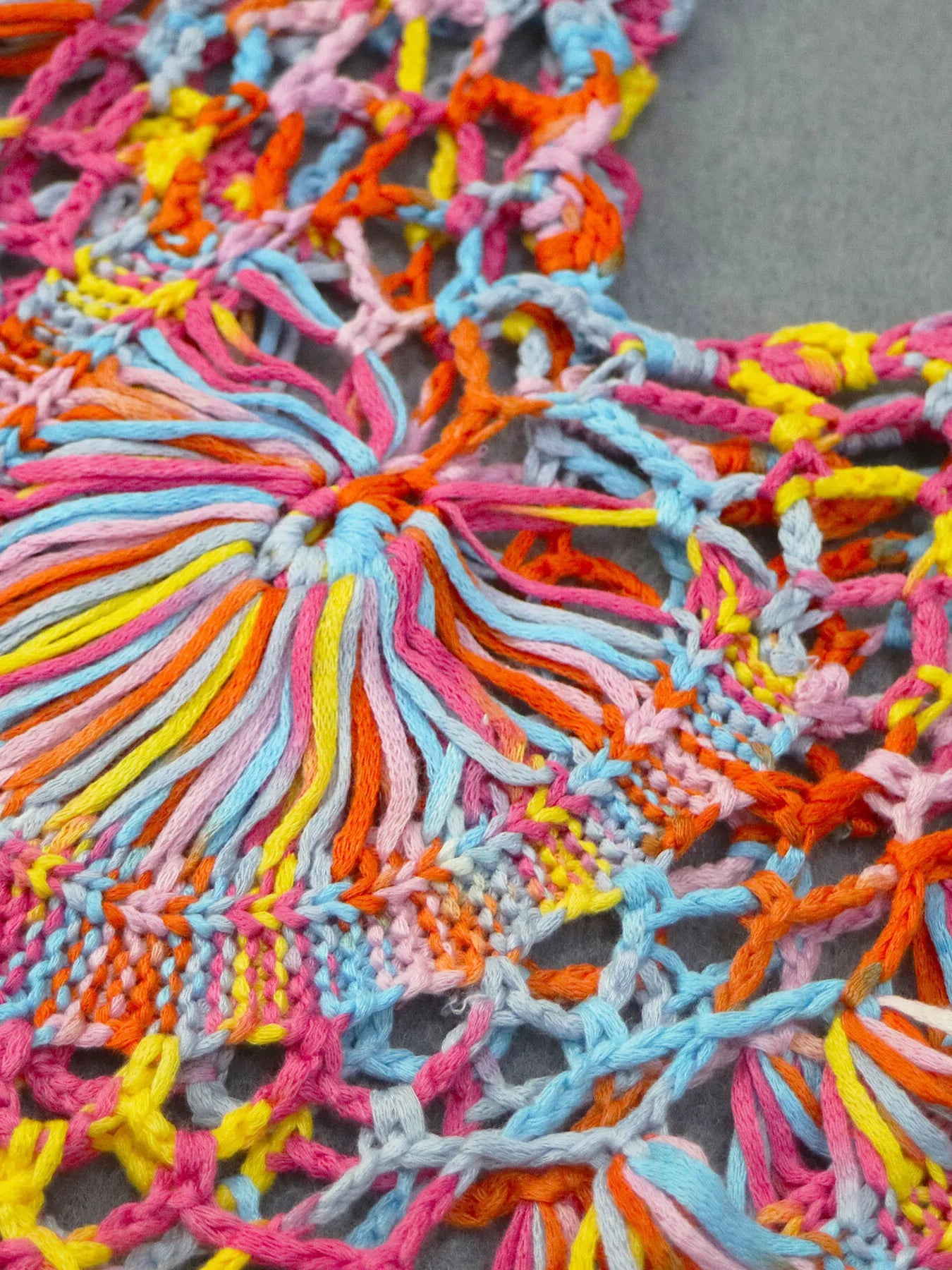 Crochet Fringe Beach Cover Up - adritiX