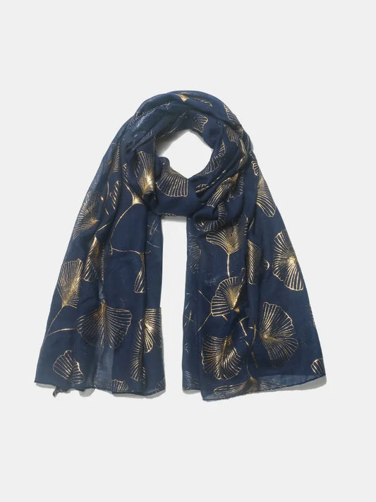 Ginkgo Leaf Polyester Scarf - adritiX