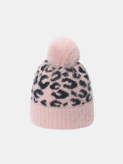 Leopard Hat with Pompom - adritiX