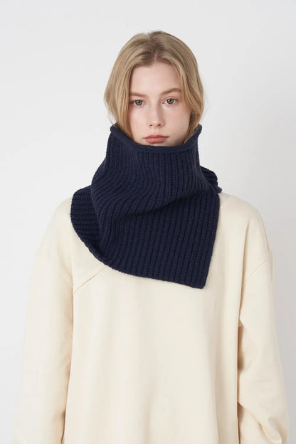 Slit Pullover Knit Scarf - adritiX