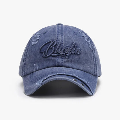 Embroidered Letter Cotton Baseball Cap - adritiX
