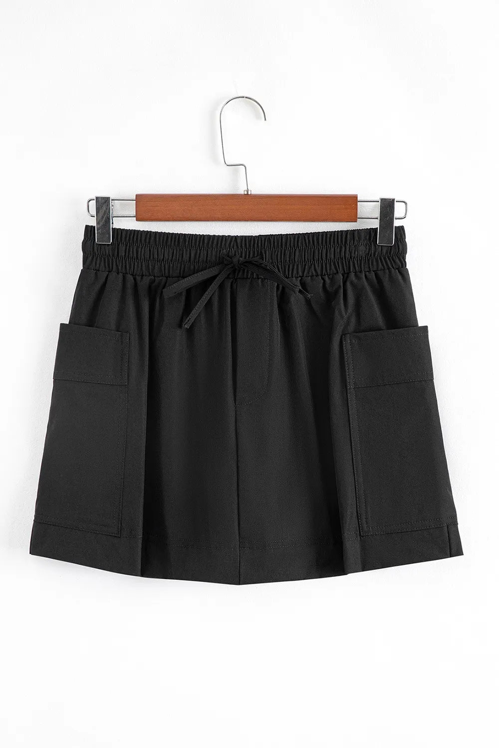 Cargo Pocket Elastic Waist Active Casual Skort - adritiX
