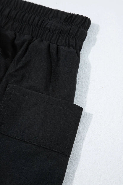 Cargo Pocket Elastic Waist Active Casual Skort - adritiX