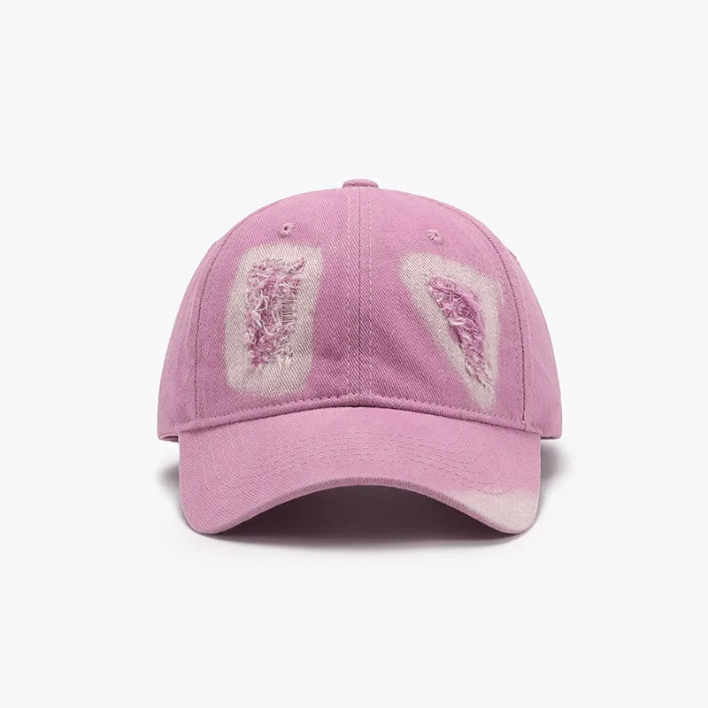 Distressed Cotton Baseball Cap - adritiX