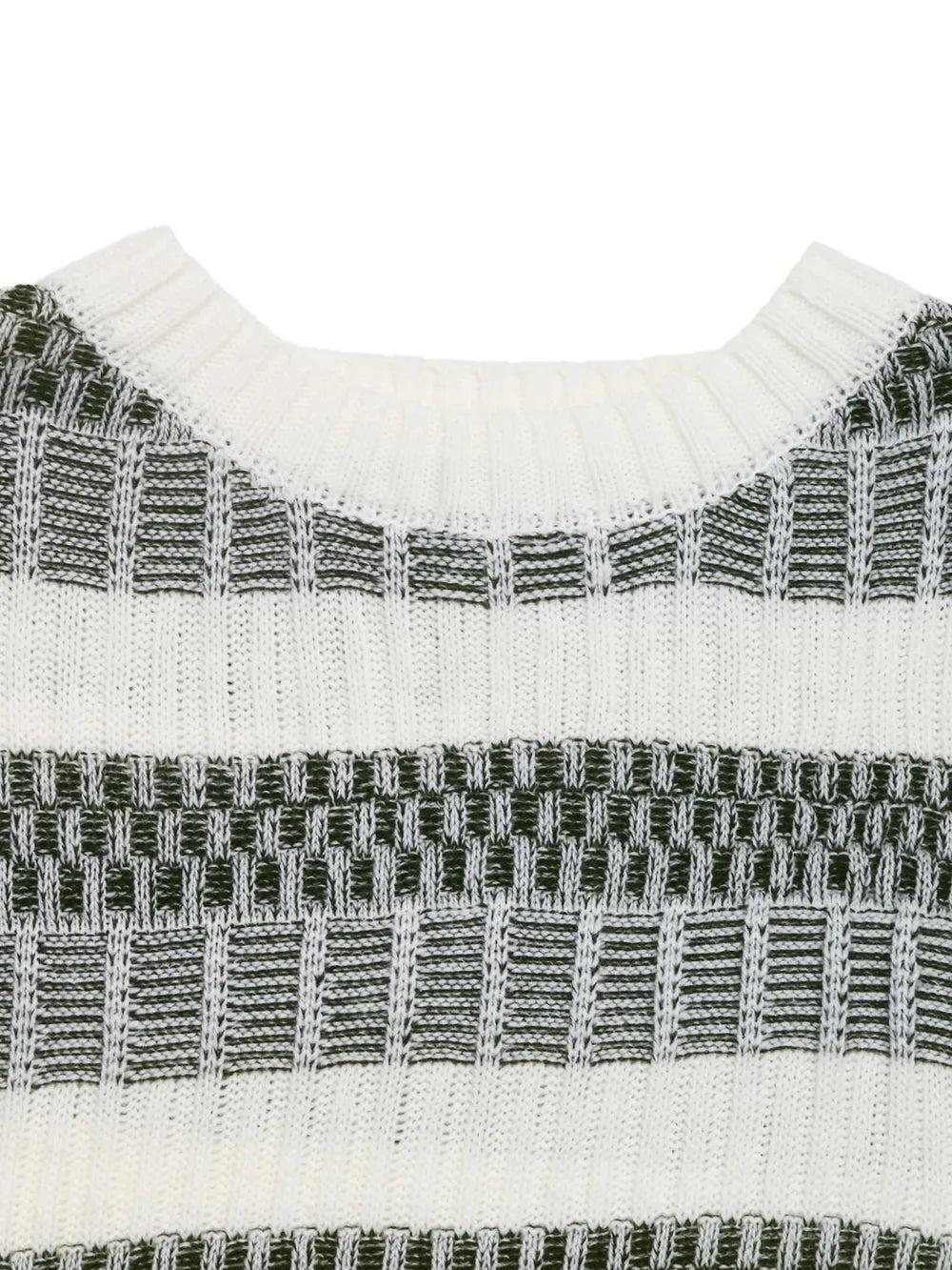 Perfee Contrast Round Neck Long Sleeve Sweater - adritiX