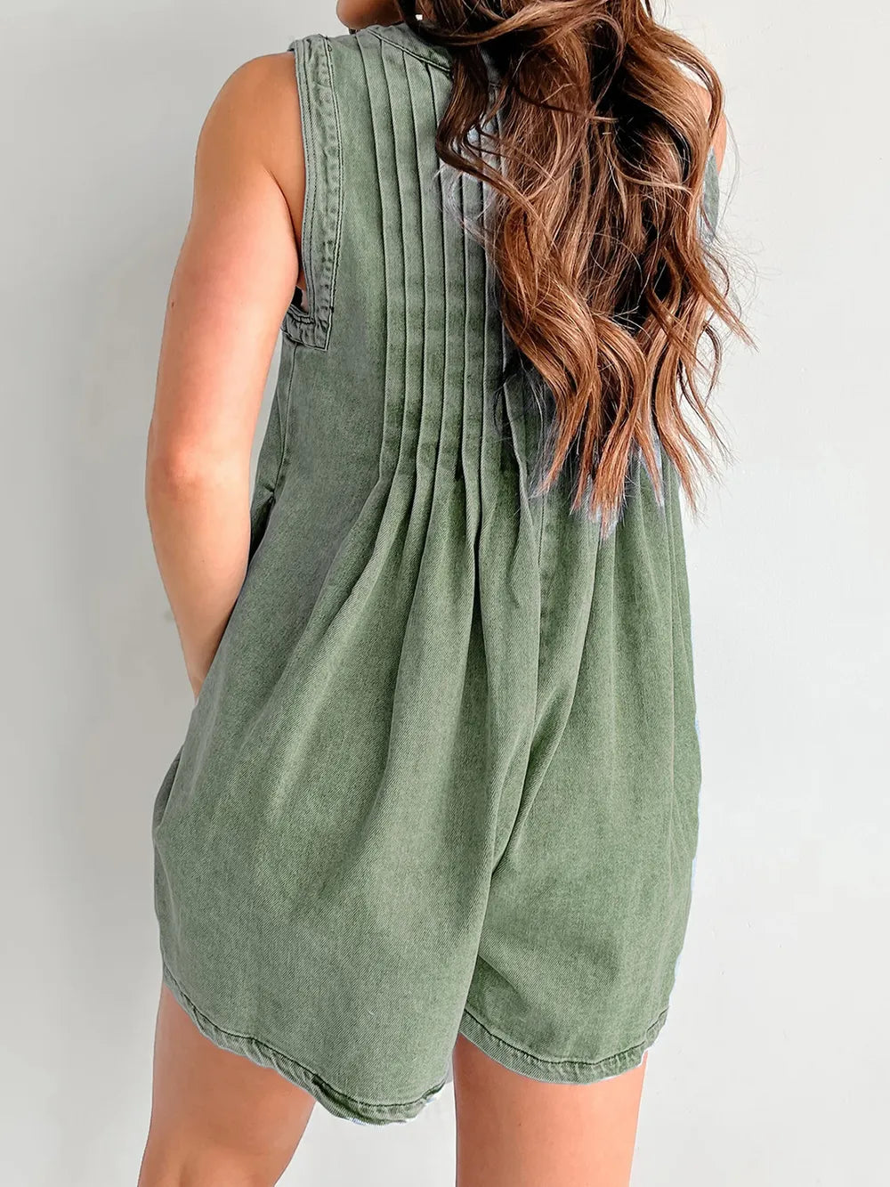 Elegant Tied Romper with Pockets - adritiX