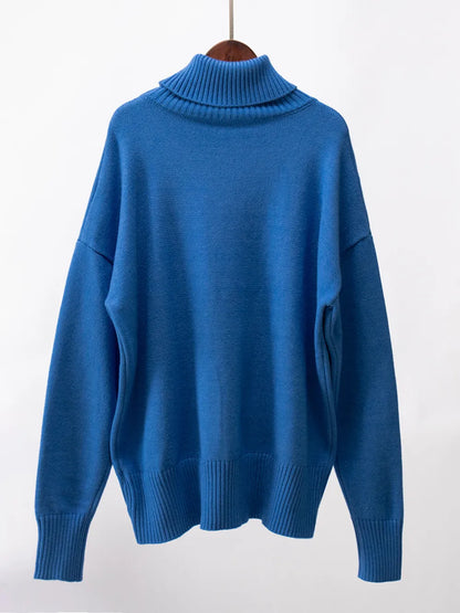 Turtleneck Long Sleeve Sweater - adritiX