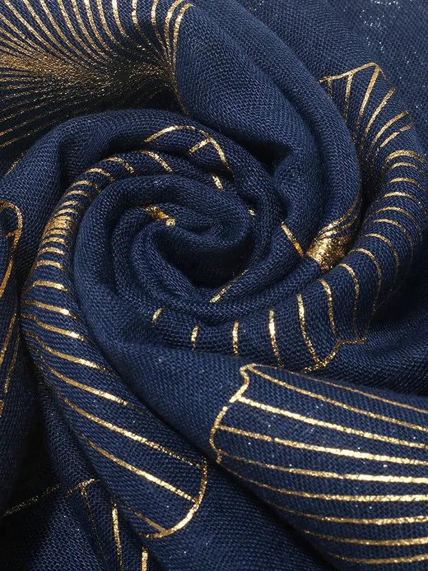 Ginkgo Leaf Polyester Scarf - adritiX