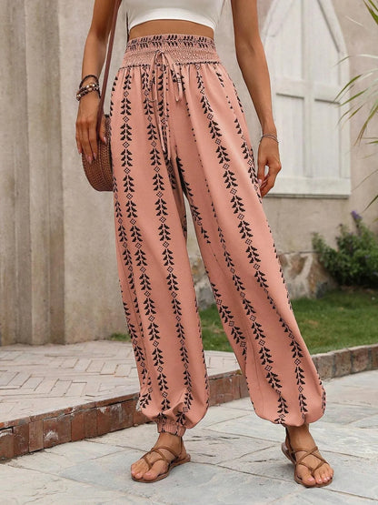 Printed Wide Leg Pants - adritiX