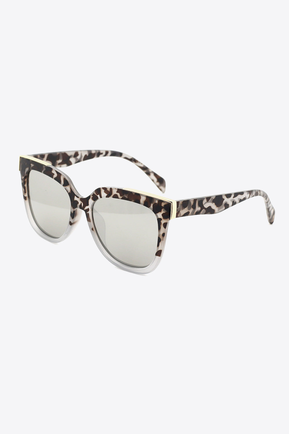 Tortoiseshell Polycarbonate Frame Full Rim Sunglasses - adritiX