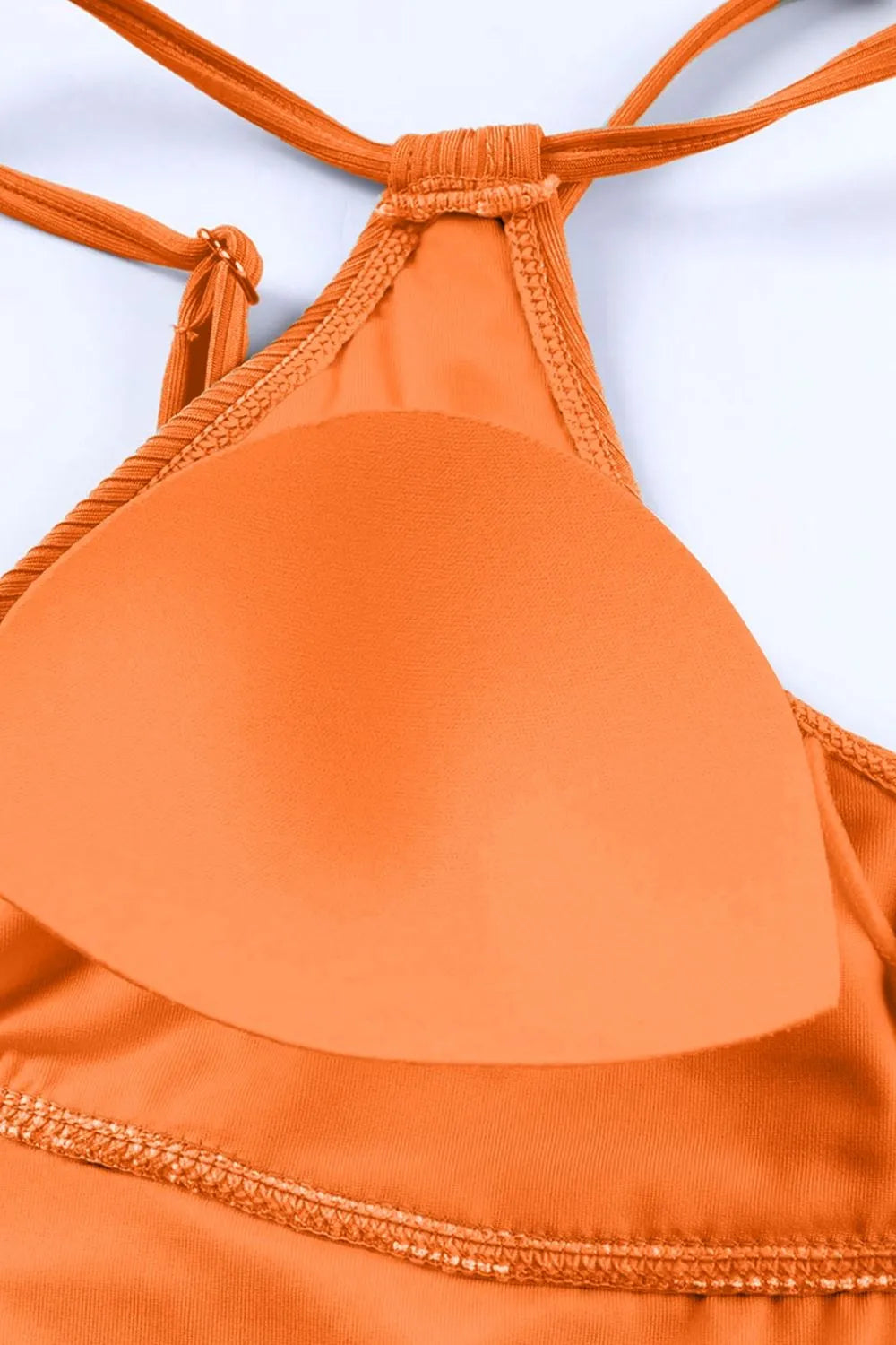 Drawstring Plunge One-Piece Swimwear - adritiX