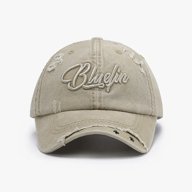 Embroidered Letter Cotton Baseball Cap - adritiX