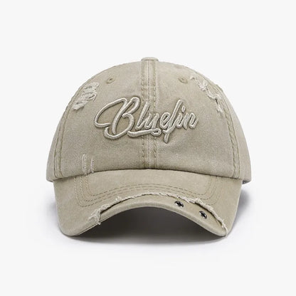 Embroidered Letter Cotton Baseball Cap - adritiX