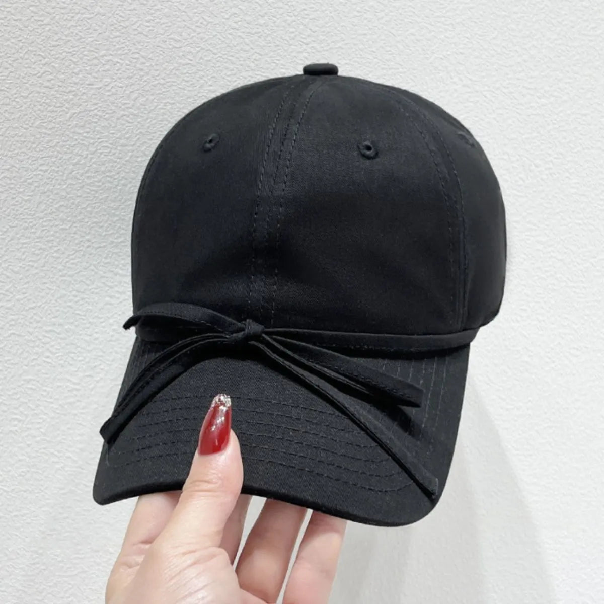 Bow Solid Color Baseball Cap - adritiX