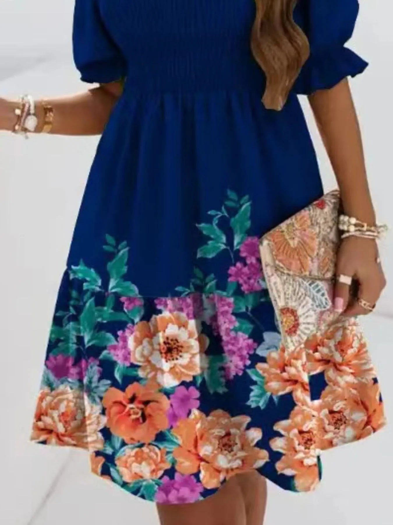 Off Shoulder Smocked Summer Dress - adritiX