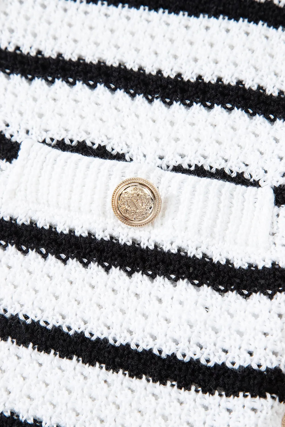 Striped Button-Up Knit Sweater Vest - adritiX