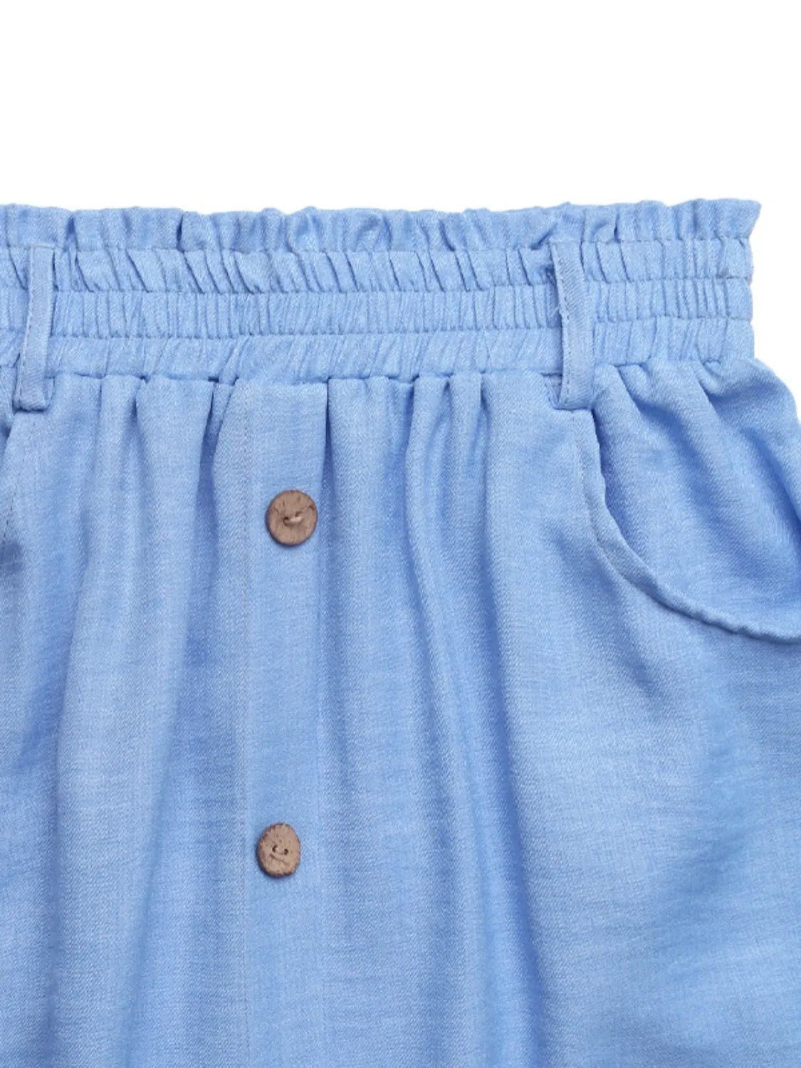 Decor Button Front Midi Skirt - adritiX