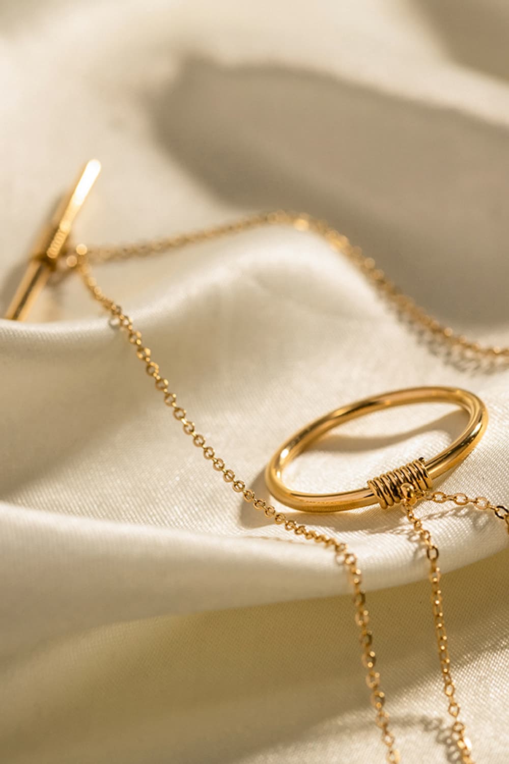 Double - Layered Stainless Steel Necklace - adritiX