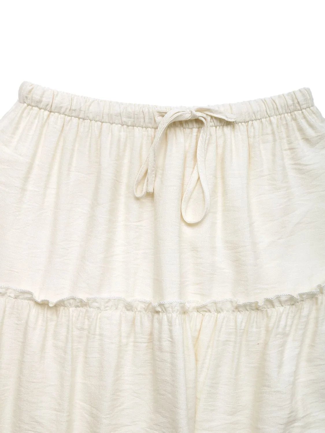 Drawstring Frill Tiered Skirt - adritiX