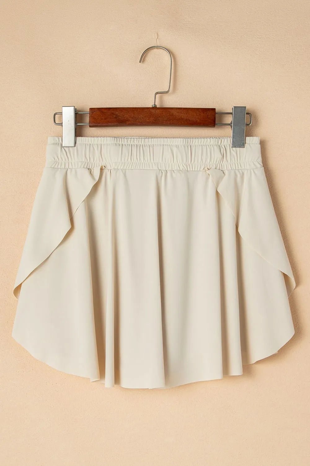 Drawstring High Waist Lined Active Skorts - adritiX