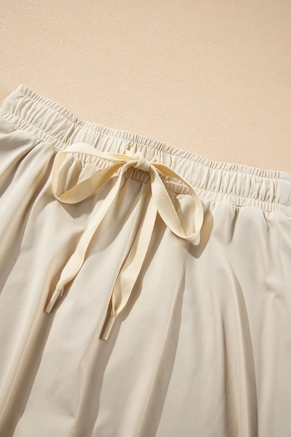 Drawstring High Waist Lined Active Skorts - adritiX