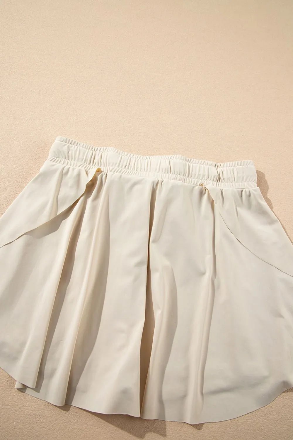 Drawstring High Waist Lined Active Skorts - adritiX
