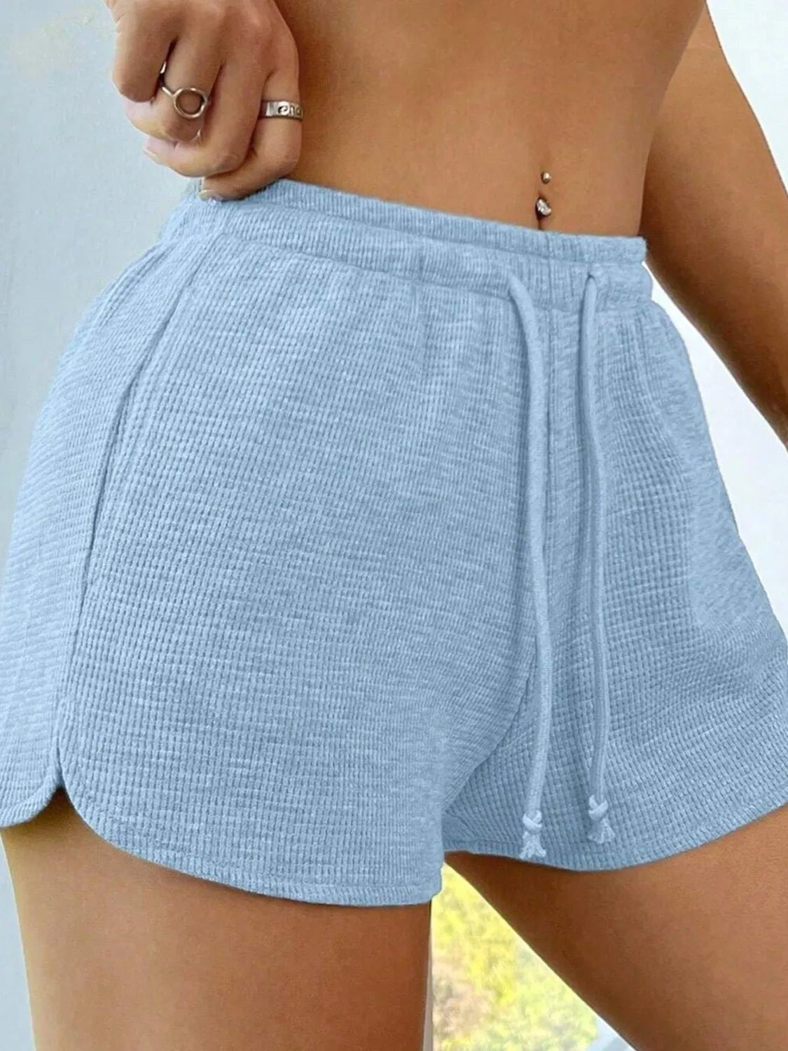 Drawstring Shorts with Pockets - adritiX